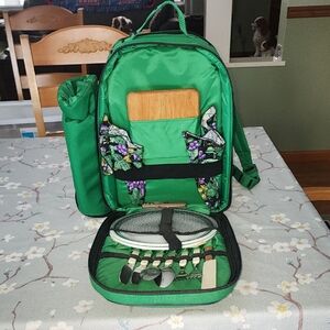 Insulated Picnic Backpack with Accessories